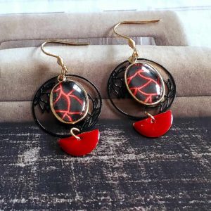 BOUCLES D’OREILLES « LADY IN RED »